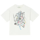 Boys Ivory Logo T-Shirt, 1, hi-res
