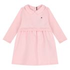 Younger Girls Pink Logo Dress, 3, hi-res