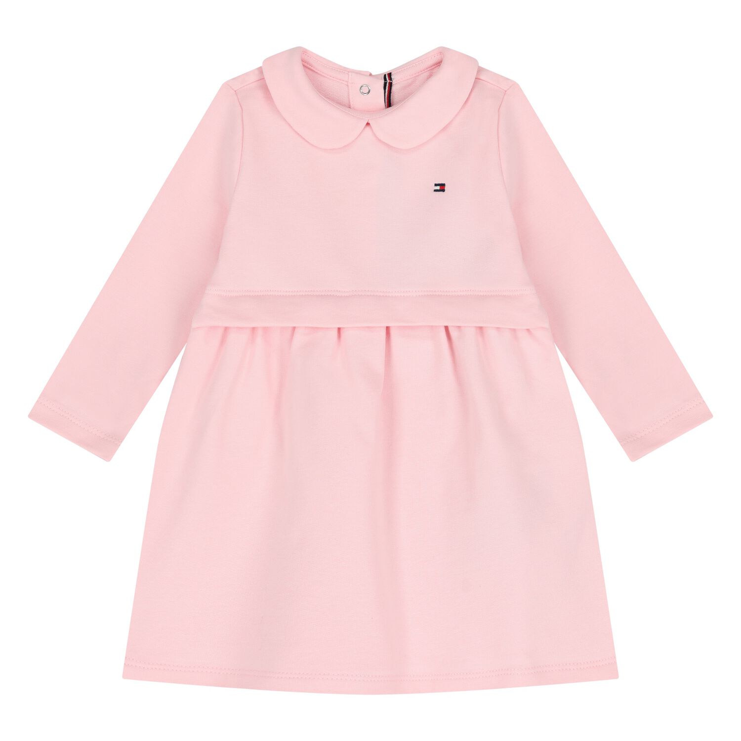 Younger Girls Pink Logo Dress, 3, hi-res