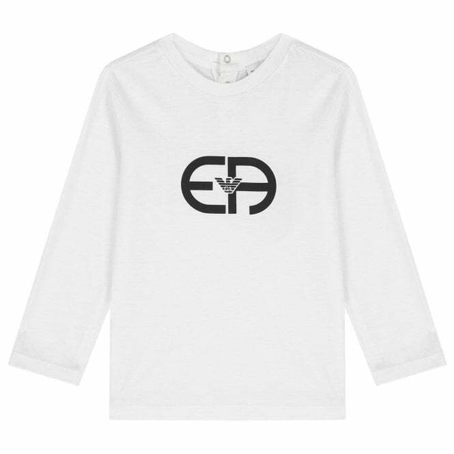 Younger Boys White Logo Top, 1, hi-res image number null