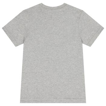 Boys Grey Logo T-Shirt