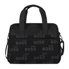 Black Logo Baby Changing Bag, 2, hi-res