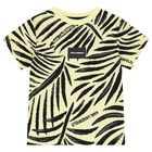 Boys Mini Me Yellow & Black Logo T-Shirt, 1, hi-res