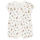 Baby Girls White Cotton Playful Bear Gift Set, 1, hi-res