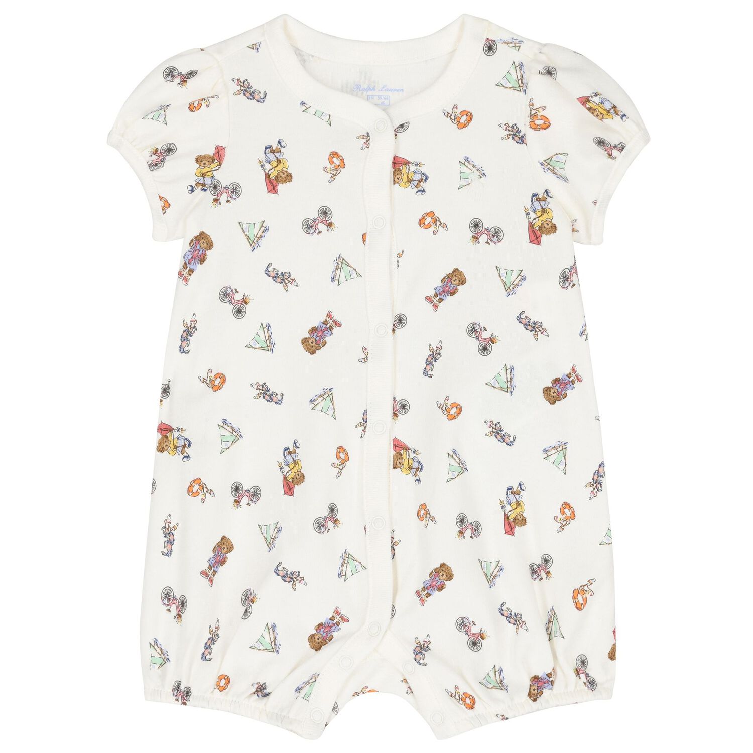 Baby Girls White Cotton Playful Bear Gift Set, 1, hi-res