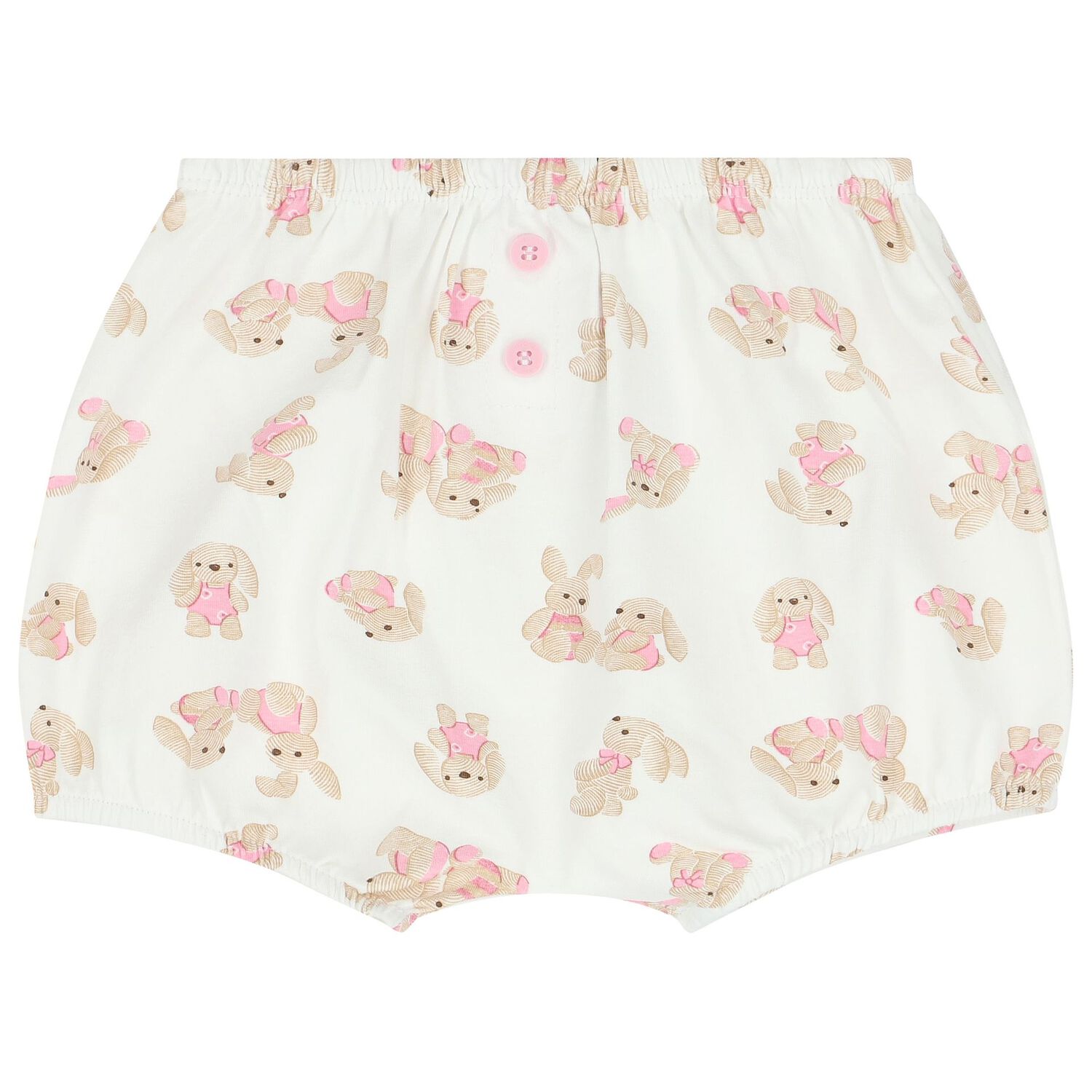 Baby Girls Pink & Ivory Short Set (4 Piece), 1, hi-res