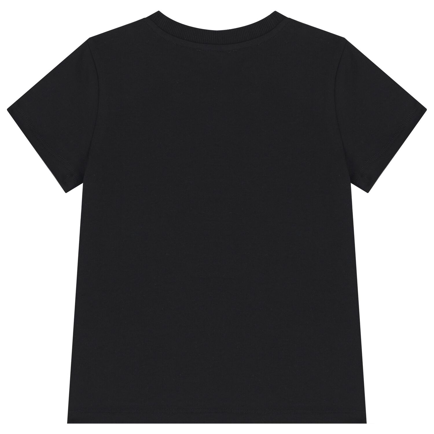 Girls Black Teddy Bear Logo T-Shirt, 3, hi-res image number null