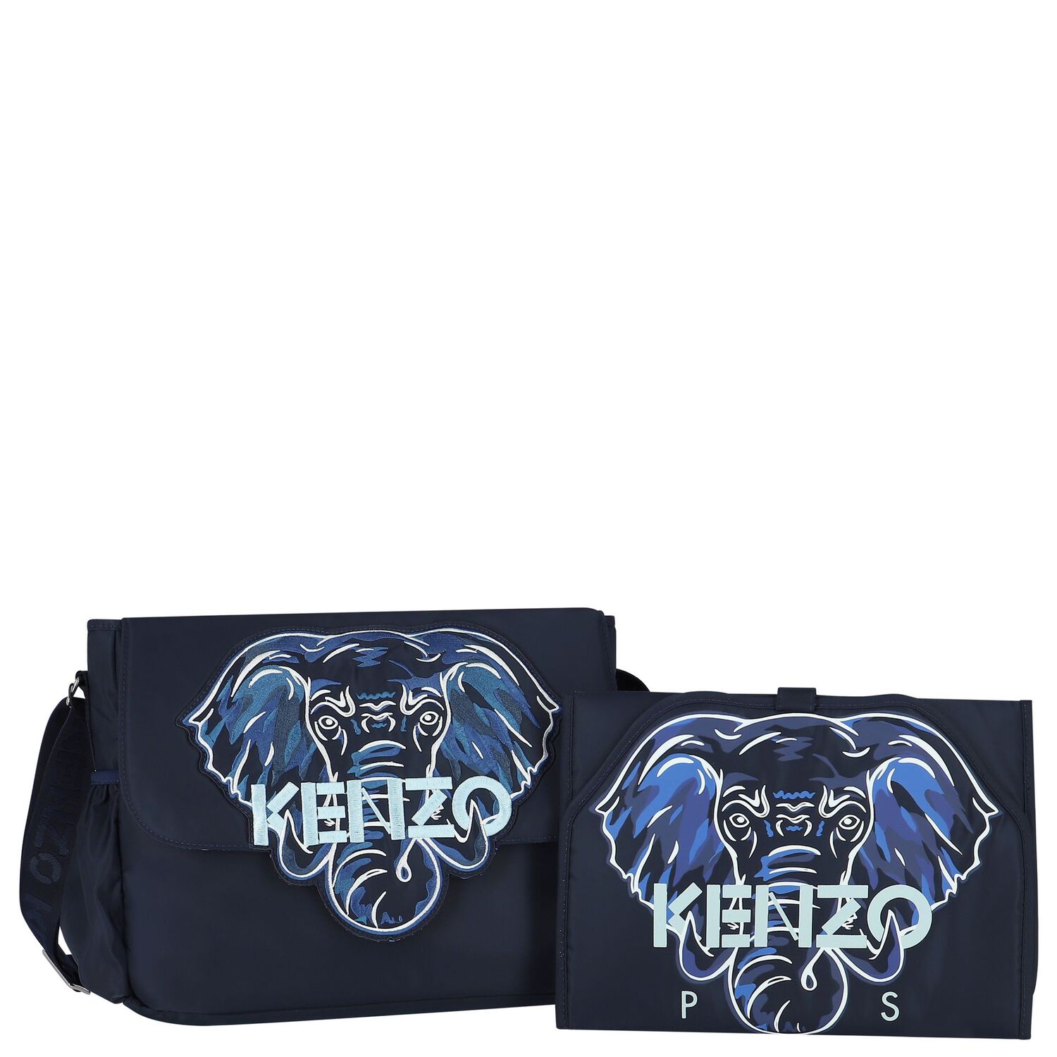 Navy Elephant Logo Baby Changing Bag, 2, hi-res image number null