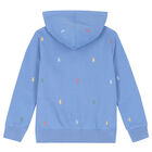 Boys Blue Logo Zip-Up Top, 1, hi-res