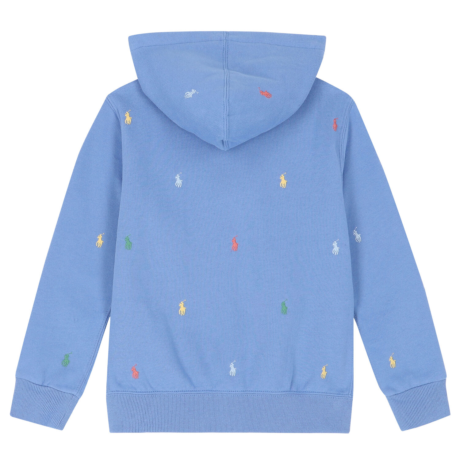 Boys Blue Logo Zip-Up Top, 1, hi-res