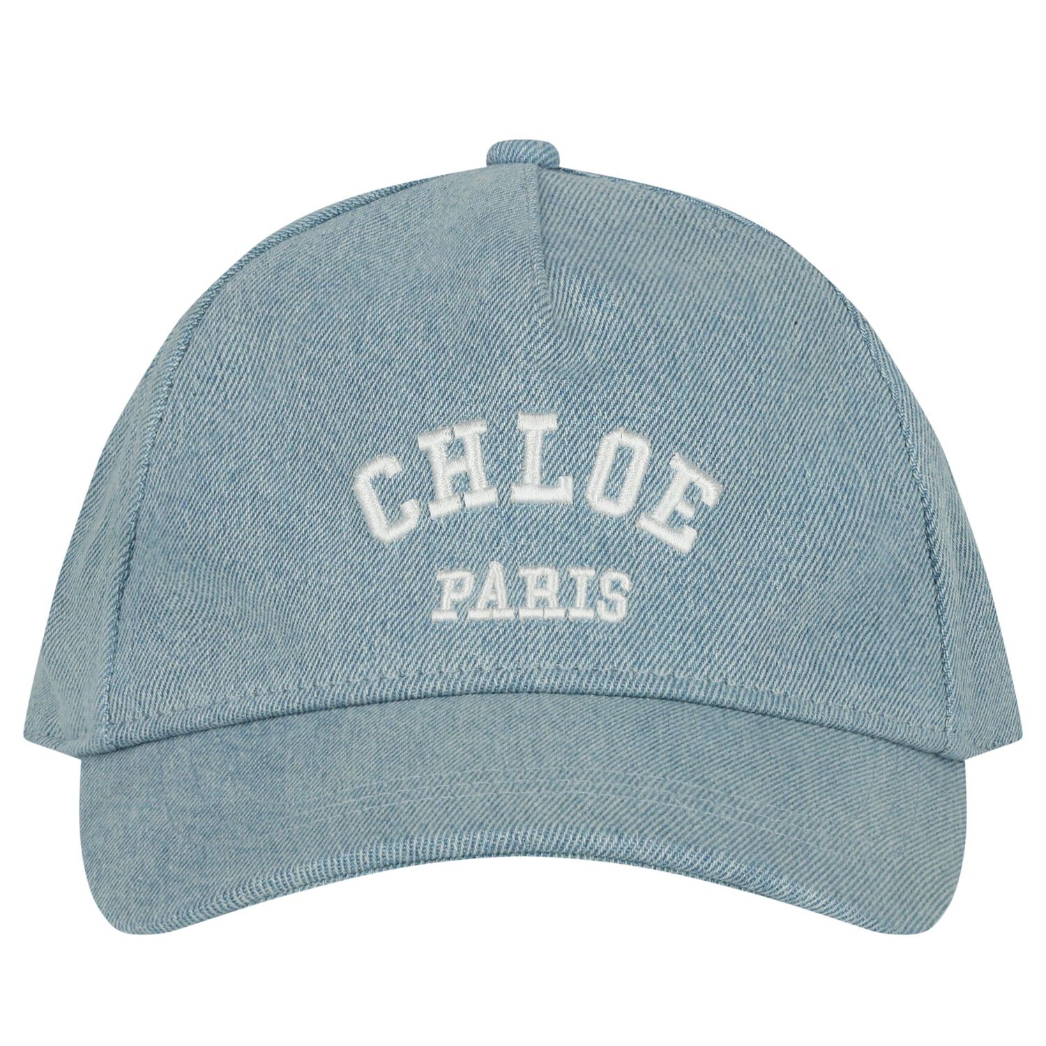 Girls Blue Logo Denim Cap, 1, hi-res