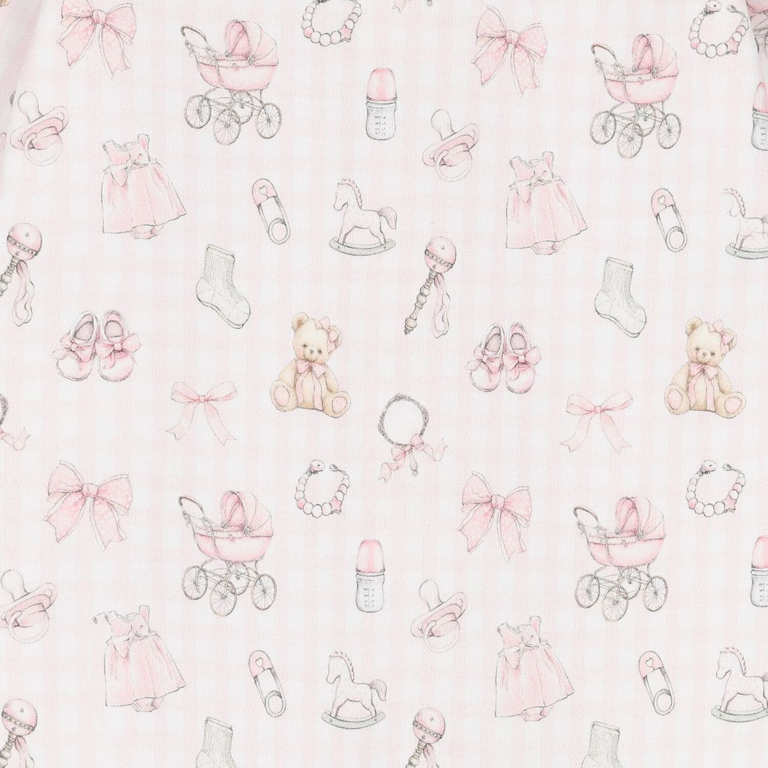Pink Nursery Print Babygrow, 1, hi-res image number null