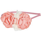 Girls White Flower Headband, 3, hi-res