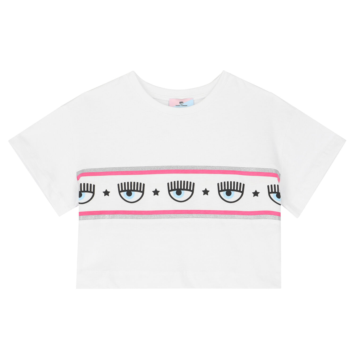 Girls White Logo T-Shirt, 1, hi-res image number null