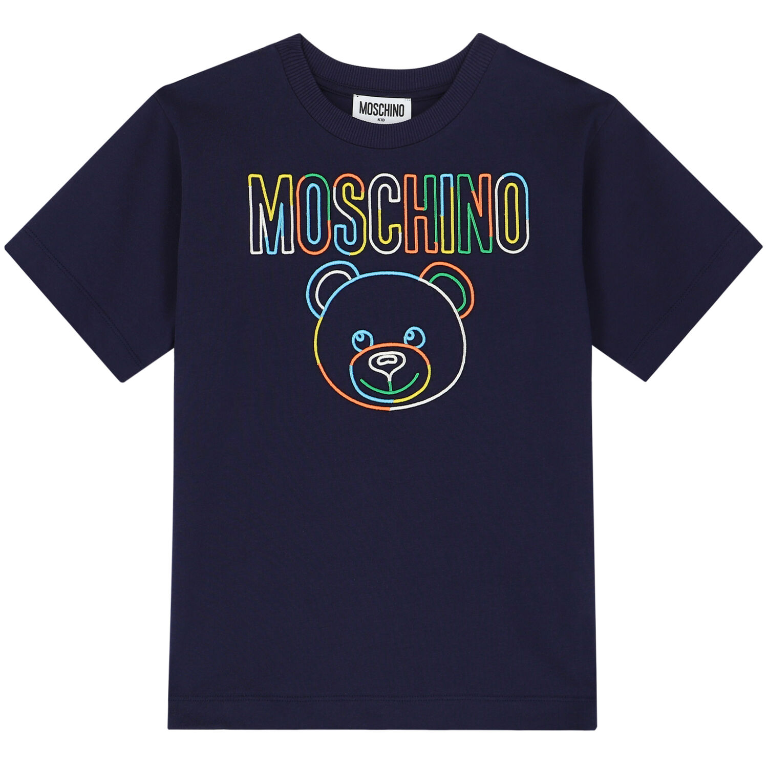 Boys Navy Blue Logo T-Shirt, 1, hi-res