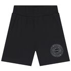 Boys Black Logo Shorts Set, 3, hi-res