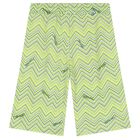 Boys Green Zigzag Shorts, 1, hi-res