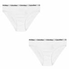 Girls White Bikini Brief (2 Pack), 1, hi-res