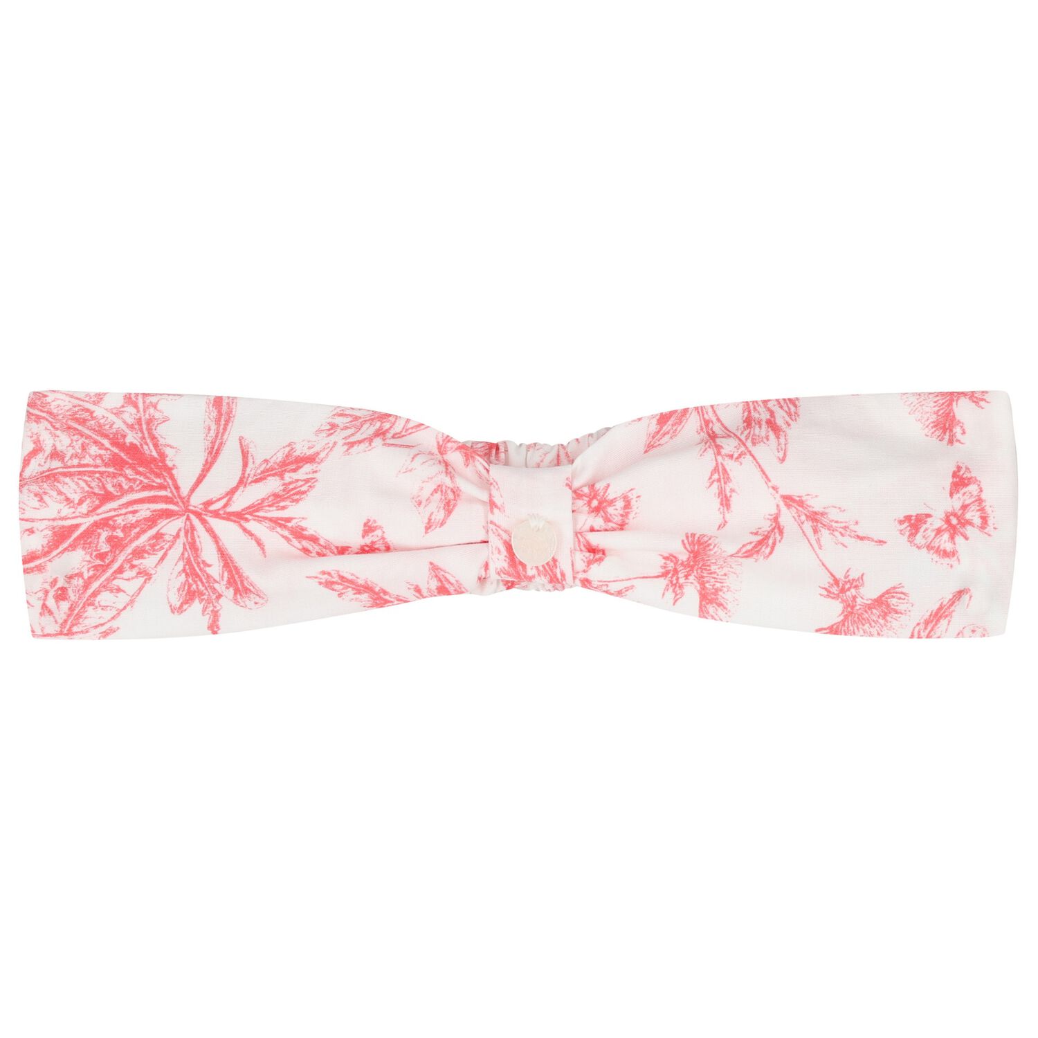 Baby Girls White & Red Floral Headband, 1, hi-res image number null