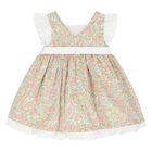 Girls Pink & White Floral Dress, 1, hi-res