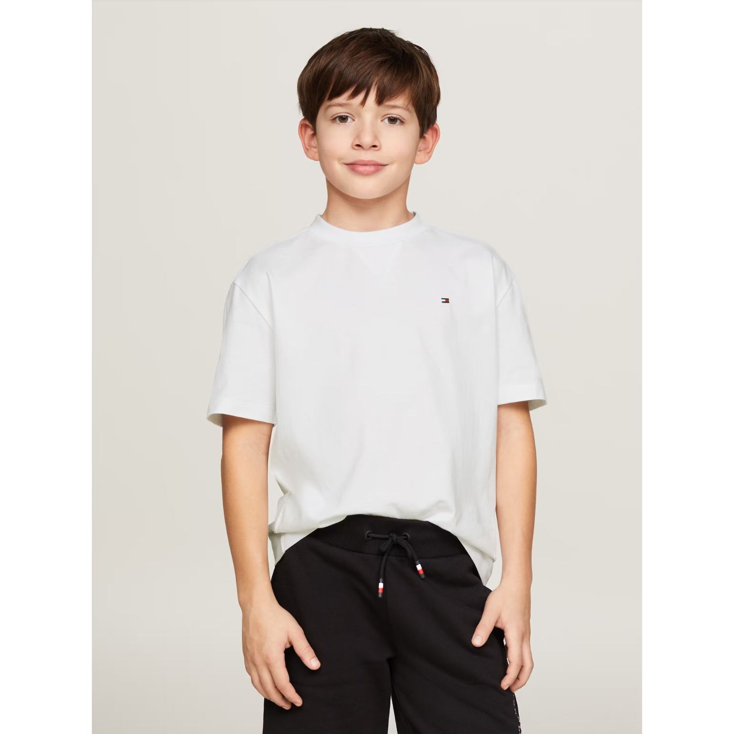Boys White Logo T-Shirt, 2, hi-res image number null