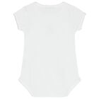 Baby White Teddy Embroidered Bodysuit, 1, hi-res