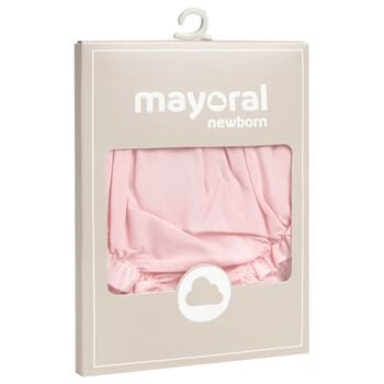 Baby Girls Pink Ruffled Knickers