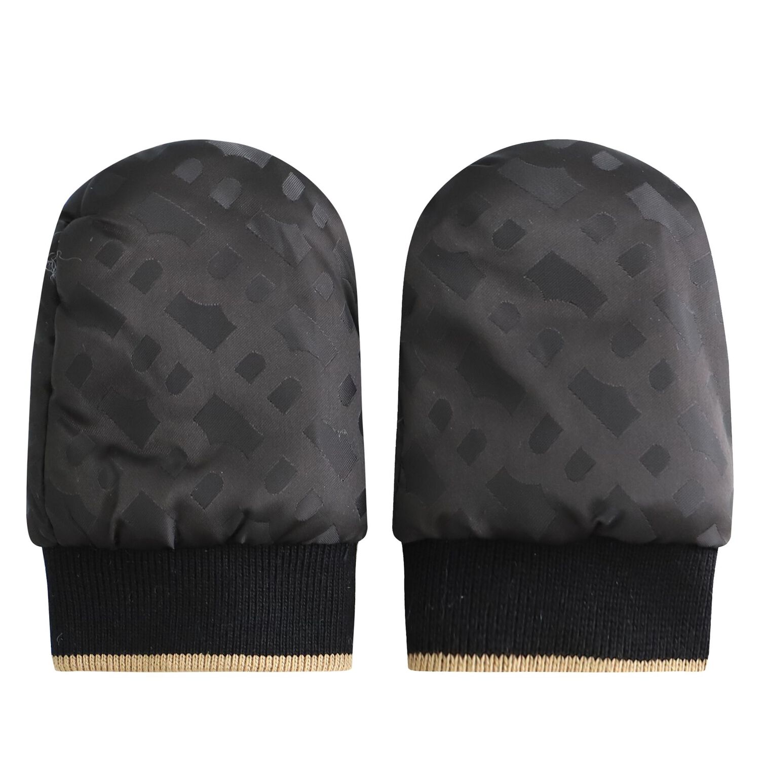 Baby Boys Black Logo Snowsuit, 1, hi-res