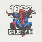 Boys White & Blue Spiderman Shorts Set, 1, hi-res