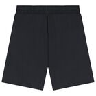 Boys Black Logo Shorts, 2, hi-res