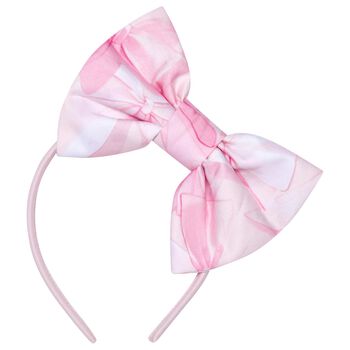 Girls Pink Bow Headband