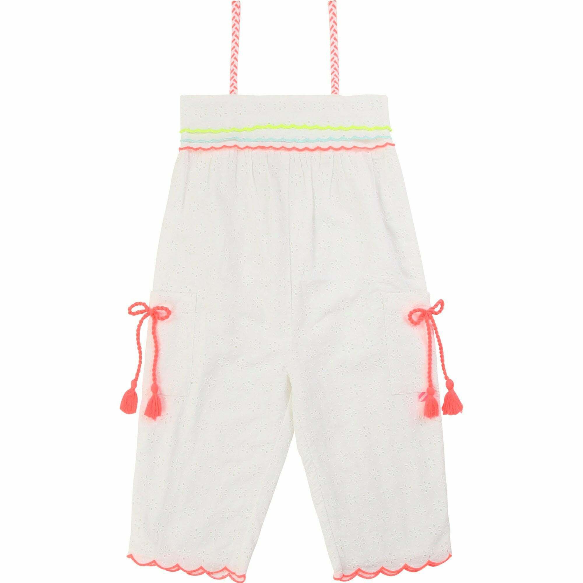 BILLIEBLUSH Girls White Jumpsuit Junior Couture UK