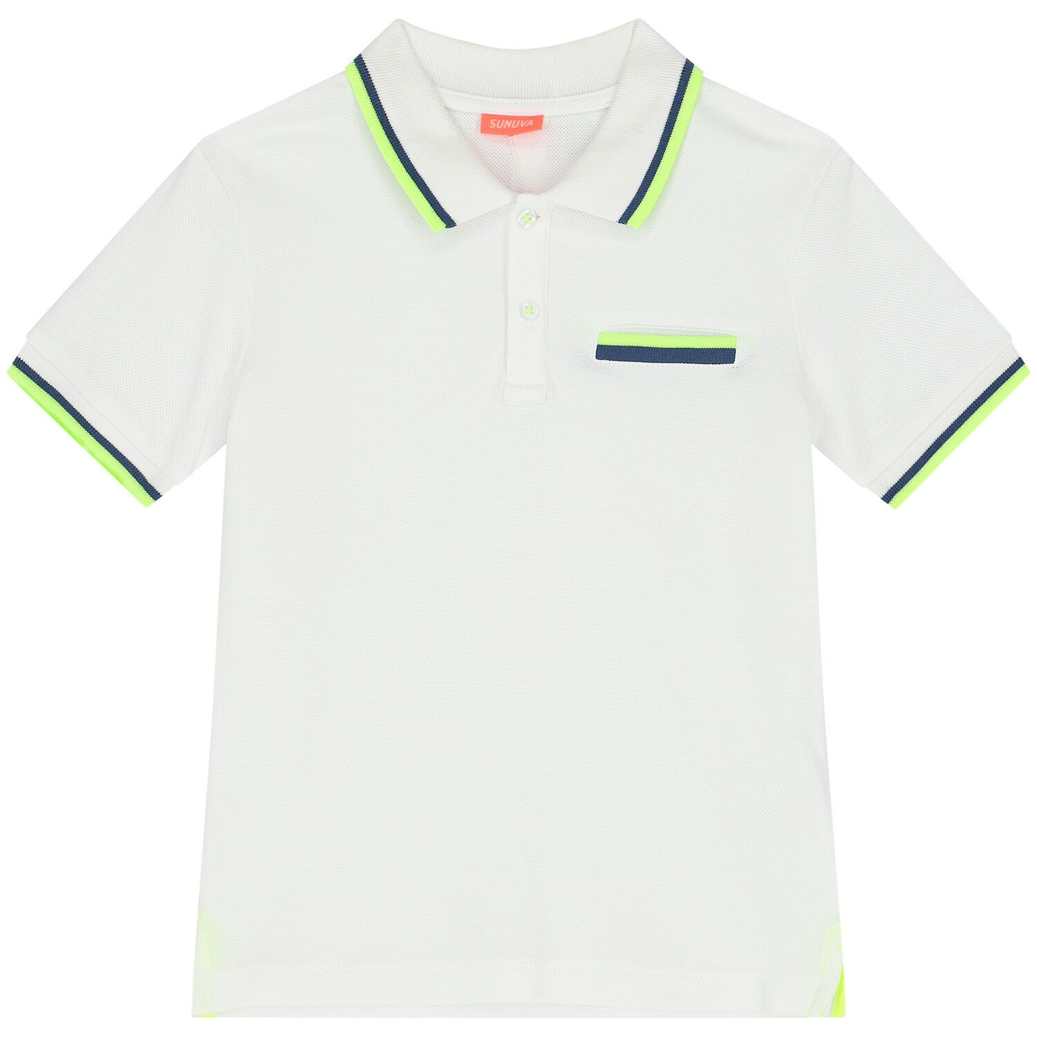 Boys White Pique Polo Shirt, 1, hi-res image number null