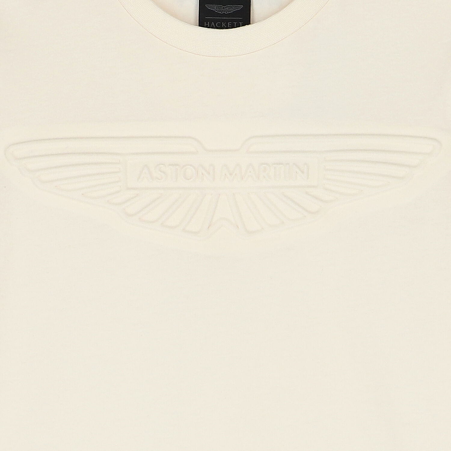 Boys Ivory Aston Martin Logo T-Shirt, 3, hi-res