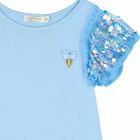 Girls Lilac Sequin Top, 5, hi-res