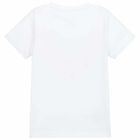 Boys White Holographic T-Shirt, 1, hi-res