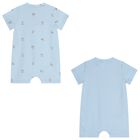 Baby Boys Blue Puppy Romper ( 2-Pack ), 2, hi-res