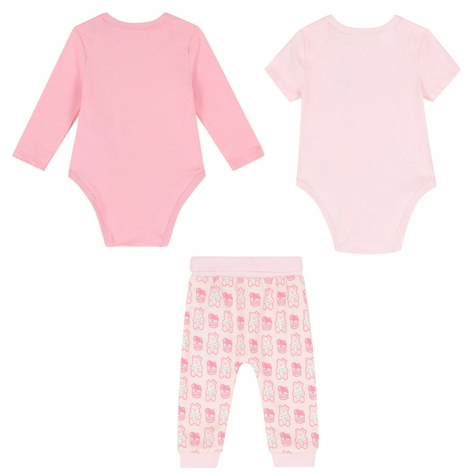 Baby Girls Pink Bodysuit Set, 2, hi-res