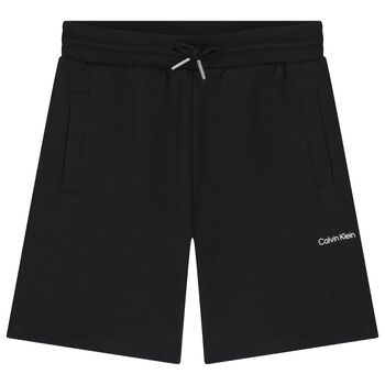 Boys Black Logo Jersey Shorts