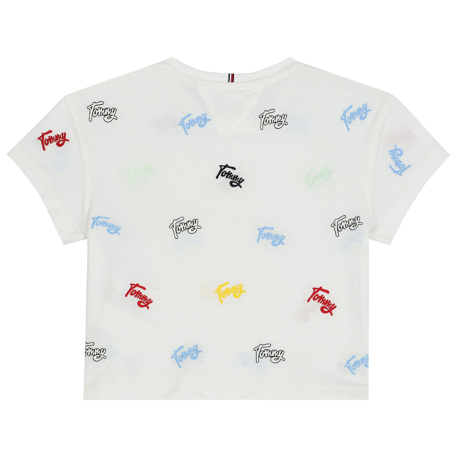 Girls White Logo T-Shirt, 1, hi-res