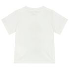 Younger Boys Ivory Burger T-Shirt, 1, hi-res