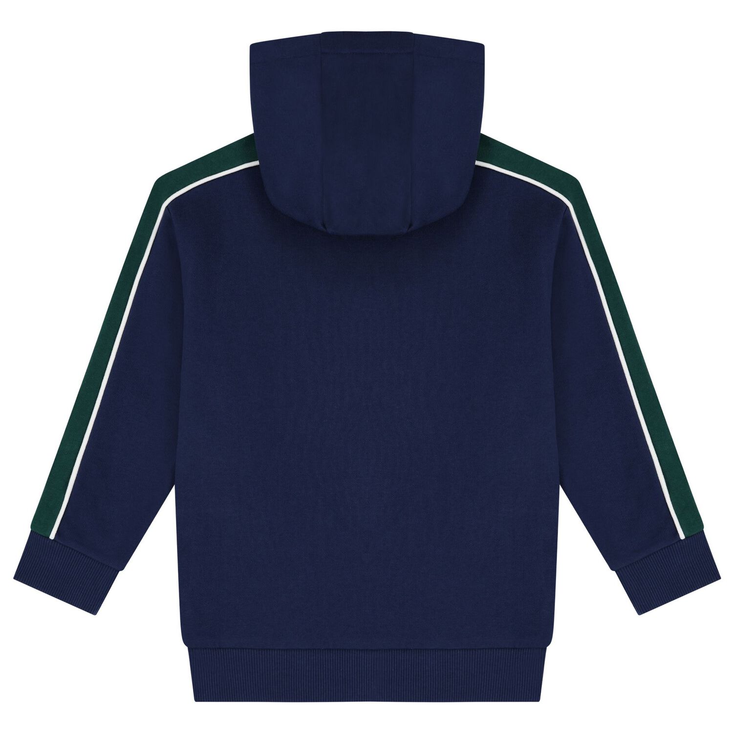 Boys Navy Blue Logo Hooded Top, 1, hi-res