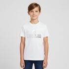Boys White Logo T-Shirt, 4, hi-res