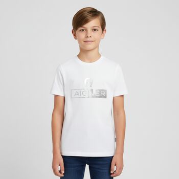 Boys White Logo T-Shirt