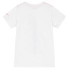 Boys White Logo T-Shirt, 1, hi-res