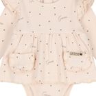 Baby Girls Beige Heart Bodysuit Gift Set, 2, hi-res
