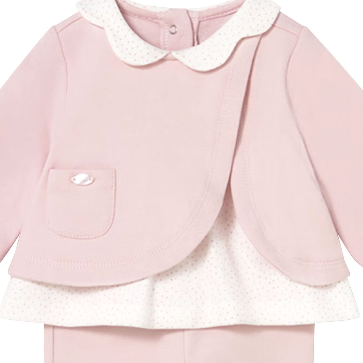 Baby Girls Pink & Ivory Leggings Set, 2, hi-res