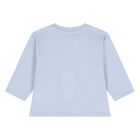Younger Boys Blue Tiger Long Sleeve Top, 1, hi-res