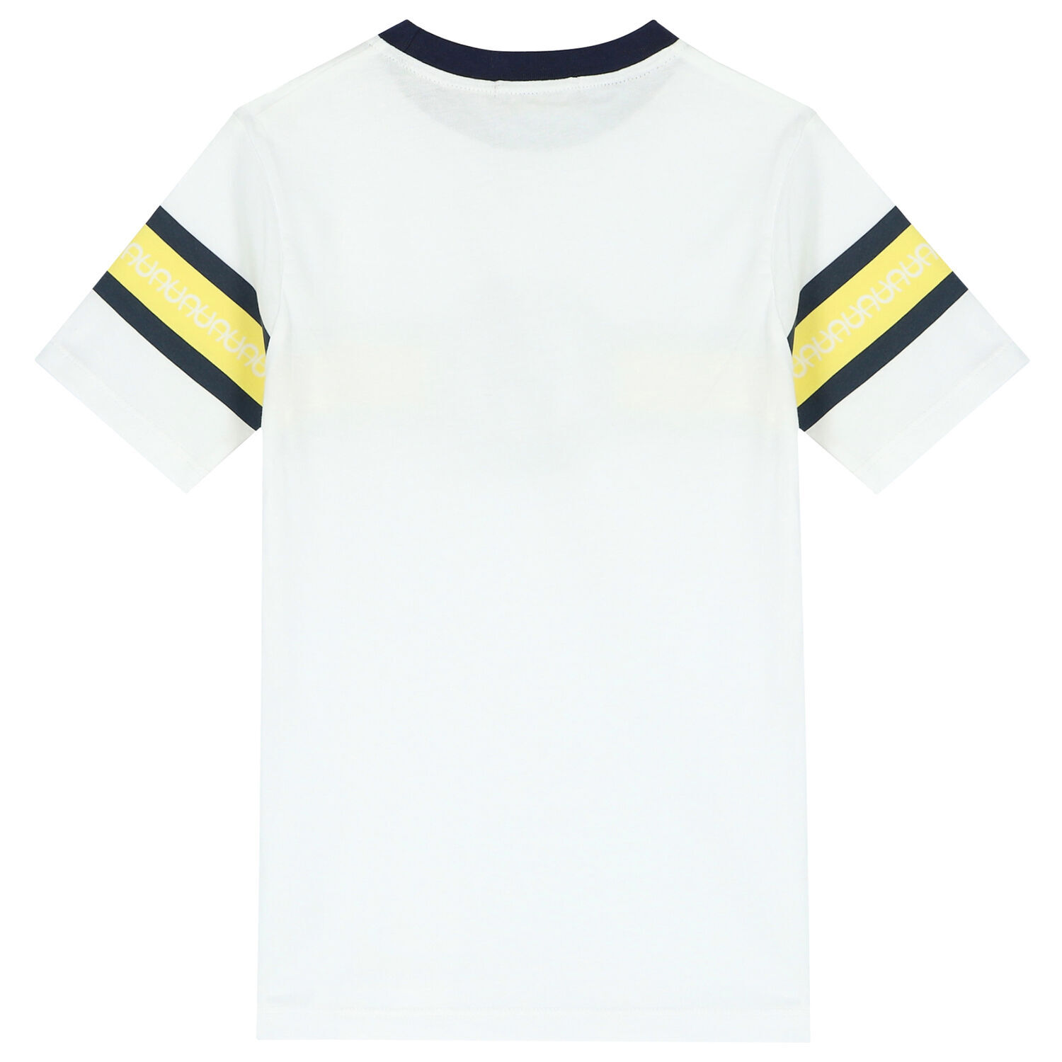 Boys White & Yellow Logo T-Shirt, 1, hi-res