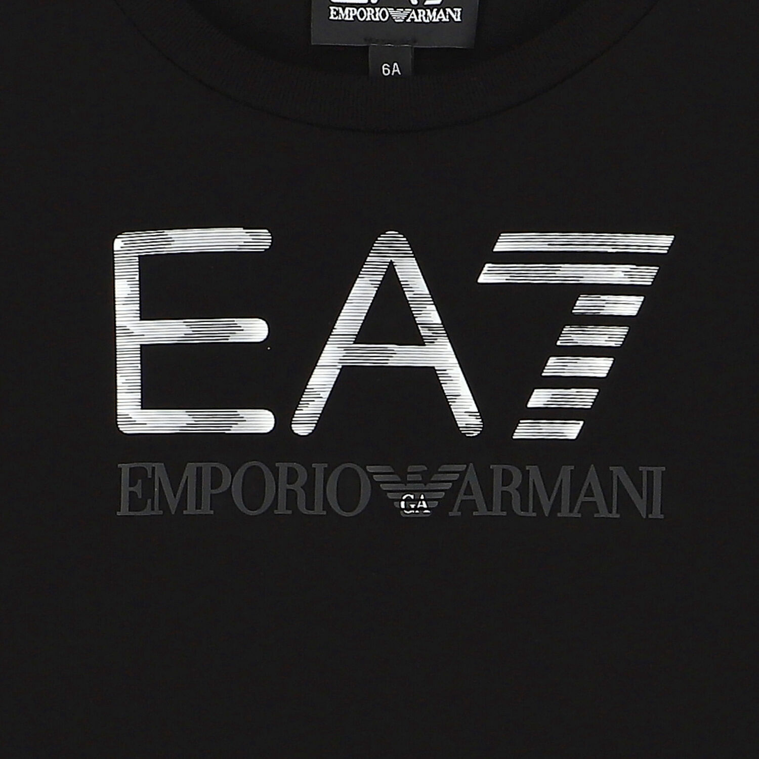 Boys Black Logo Long Sleeve Top, 1, hi-res